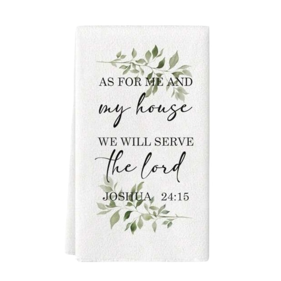 Other - Christian Hand Towel, Bible Verse Joshua 24:15